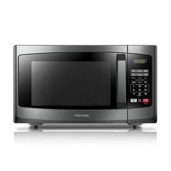 1. Toshiba EM925A5A-BS Compact Microwave Ovens with Sound On Off ECO Mode and LED Lighting