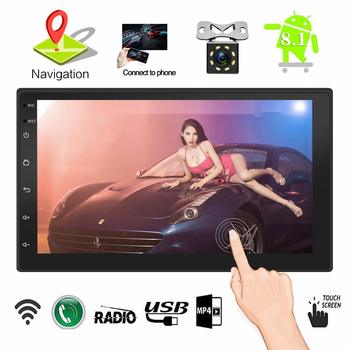 10.  7 Inch Touch Screen Double Din in Dash Car Stereo, Android 7.1, HD, QuadCore CPU