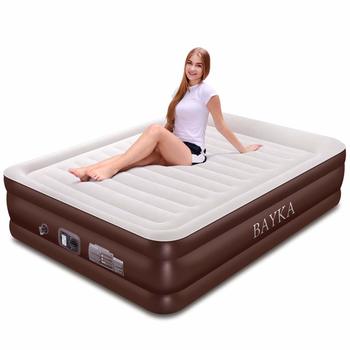 10. BAYKA Queen Air Mattress, 18-Inch Raised Elevation Double Airbed for Guest