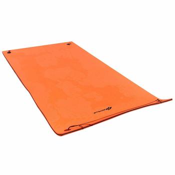 11. Goplus Floating Water Mat, (12' x 6') Tear-Resistant XPE Foam-Durable and Bouncy Material
