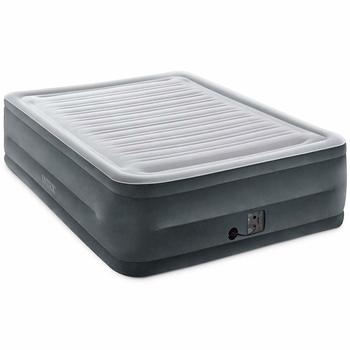 2. Intex Comfort Plush Dura-Beam Airbed with built-in Internal Electric Pump, 22-inch Bed