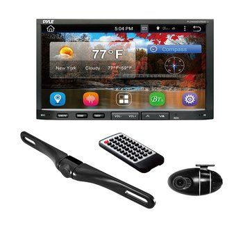 2. Premium 7In Double-DIN Car Stereo Receiver, Android OS, with Bluetooth