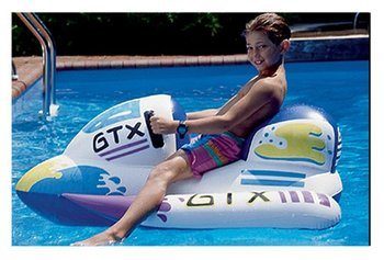 2. Swimline GTX White Wet Ski Inflatable Ride-On
