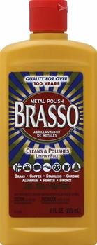 3. Brasso Metal Polish, 8 oz Bottle for Brass, Copper, Stainless, Chrome, Aluminum