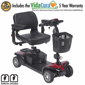 5. Scout 4 DST By Drive Medical Including 5 Year Ext INCL Batteries - 4-Wheel Electric Scooters