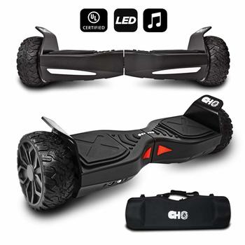 6. CHO[TM All Terrain Rugged Off-Road Self Balancing Electric Scooter with LED Lights 