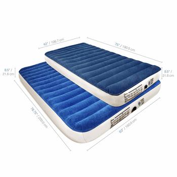 6. SoundAsleep Camping Series Twin Air Mattress with Eco-Friendly PVC - Comes 