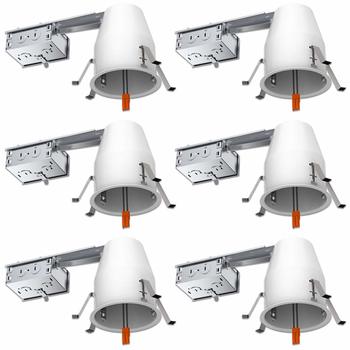 11. Sunco Lighting 4 inch Remodel LED Recessed Lighting, IC Rated, UL Listed, 6 Pack