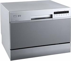 #2. EdgeStar DWP62SV Portable Compact Countertop Dishwasher 6 Place Setting, Silver