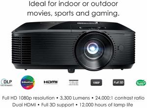 #2 Optoma HD243X 1080p Projector