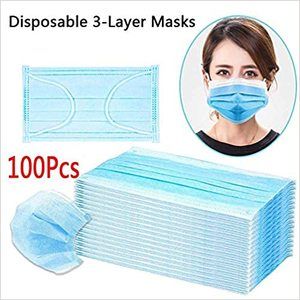 1. 100Pcs Disposable Anti Dust Disposable Breathable Earloop Face Mouth Mask