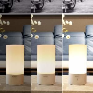2. AUKEY Table Lamp, Touch Sensor Bedside Lamps