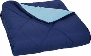 #4- AmazonBasics Reversible Microfiber Comforter Soft Blanket