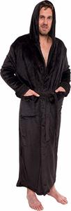 #4.  Ross Michaels Mens Hooded Long Robe