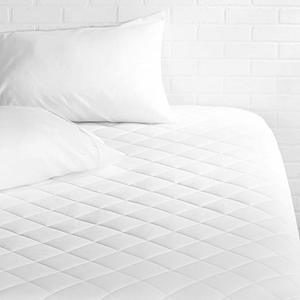 #5- AmazonBasics Hypoallergenic Quilted Mattress Topper Pad Cover
