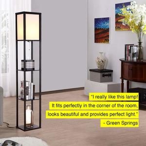 5. Brightech Maxwell - Modern LED Shelf Floor Lamp