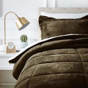 #6- AmazonBasics Ultra-Soft Micromink Sherpa Comforter Bed Set