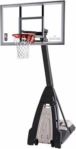 #6. Spalding The Beast Glass Portable Basketball Hoop