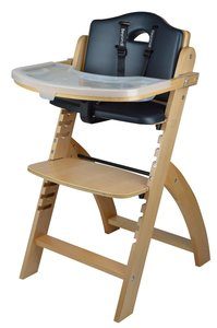 1.Abbie Beyond Wooden High Chair with Black Tray
