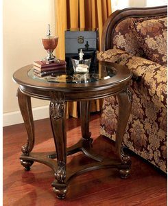 4. Signature Design by Ashley - Norcastle Traditional Round End Table