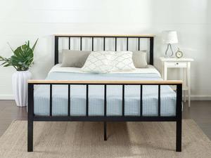4. Zinus Brianne Metal and Wood Platform Bed