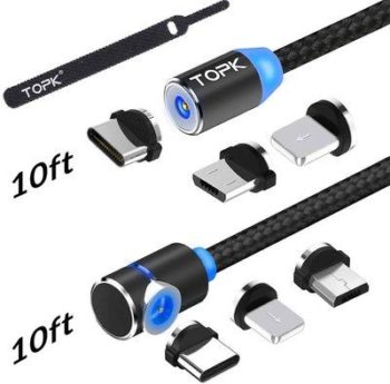 5. TOPK USB Magnetic Cable