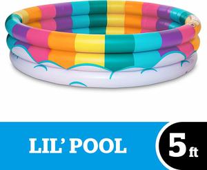 6. BigMouth Inc Inflatable Rainbow Kiddie Pool
