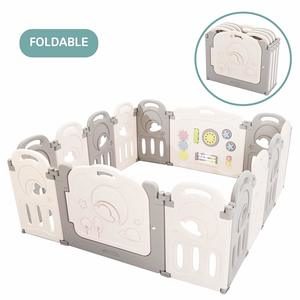 9. Fortella Cloud Castle Foldable Playpen, Baby Safety Play Yard