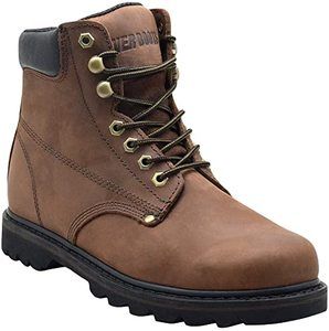 10. EVER BOOTSTank Men's Soft Toe Oil Full Grain Leather Work Boots