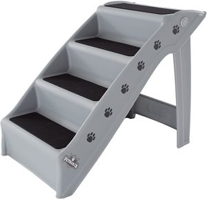 #10. Folding Plastic Durable 4-Step Pet Stairs