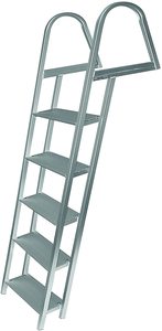 #10. JIF MARINE Products Anodized Aluminum 5-Step Dock Ladder