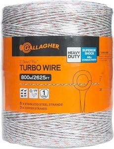 #4. Gallagher portable Electric Fence Wire 2625 feet, 332