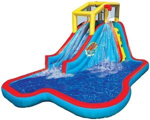 5. BANZAI Slide N Soak Splash Park Play Center with Blower