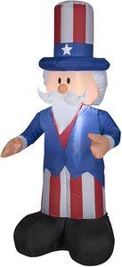 5. Gemmy Airblown Inflatable Patriotic Uncle Sam