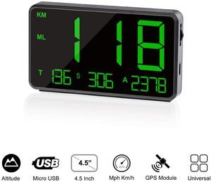 5. TIMPROVE Universal Digital Car GPS Speedometer