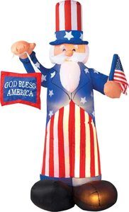 6. Gemmy Patriotic Inflatable 6' Uncle Sam