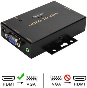 9. HDMI to VGA Converter with 3.5mm Audio