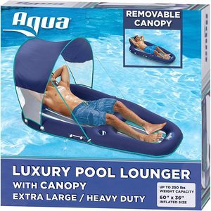 #1 Aqua Oversized Pool Lounger