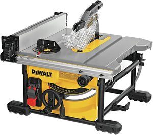 #7. DEWALT Table Saw for Jobsite, 8-14-Inch Compact