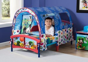 1. Delta Children Toddler Tent Bed
