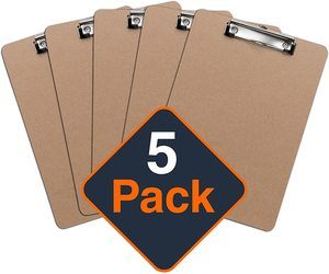 4. Office Solutions Direct ECO-Friendly Clipboard (Set of 5)