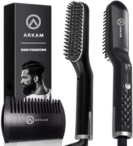 5. Arkam Premium Beard Straightener for Home & Travel