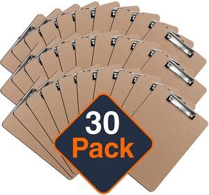 5. Office Solutions Direct Standard A4 Letter Size Clipboards (Set of 30)