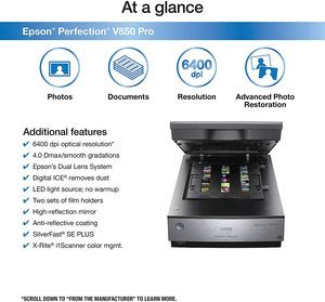 7. Epson Perfection V850 Pro scanner