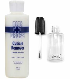 10. Blue Cross Cuticle Remover and SMFE Empty Applicator Bottle