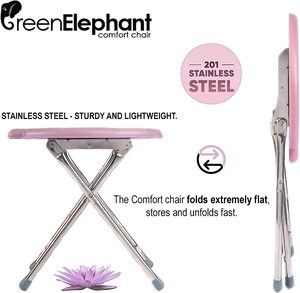 5. Green Elephant Yoni Steam Seat, Folding Lightweight