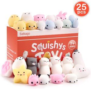 5. Satkago Mini Mochi Squishies Toys, 25 Pcs