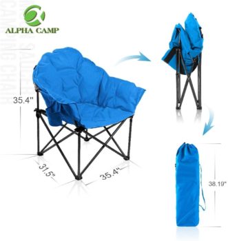 #2. ALPHA CAMP Oversized Camping Chairs
