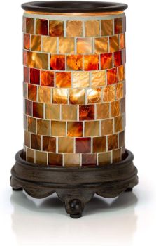 #2. VP Home Mosaic Glass Candle Warmer Lamp