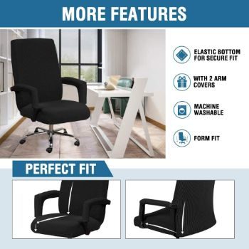 5. Spandex Polyester Chair Covers for Computer Office